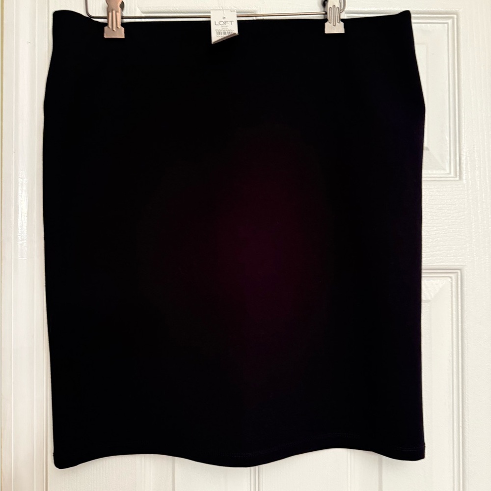 New LOFT Classic Black Pencil Skirt stretch LPetite $49.99 Anthropologie
